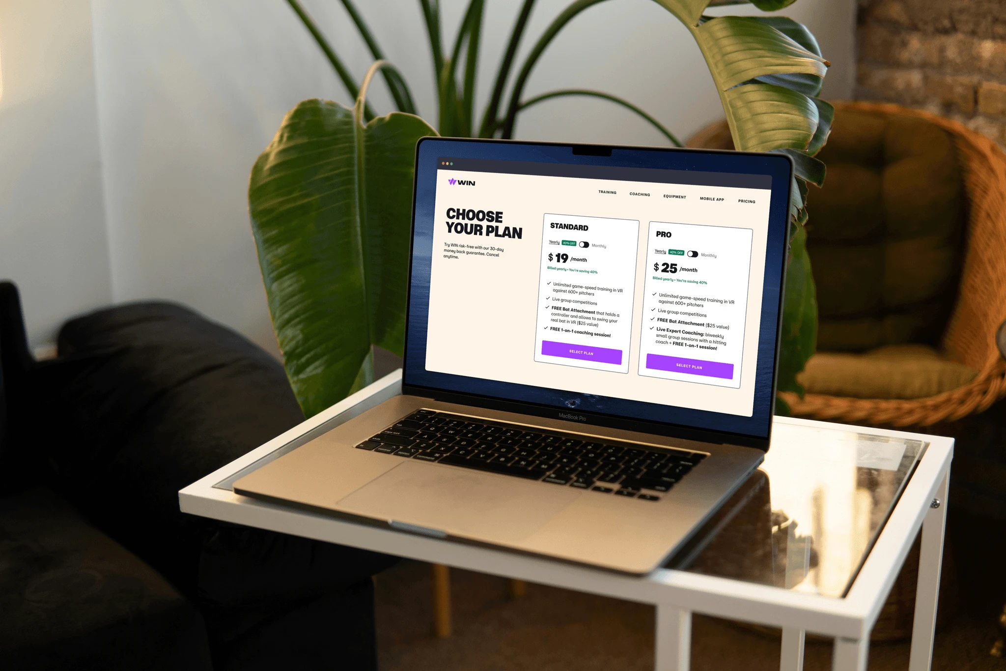Purchase flow optimization for WIN Reality