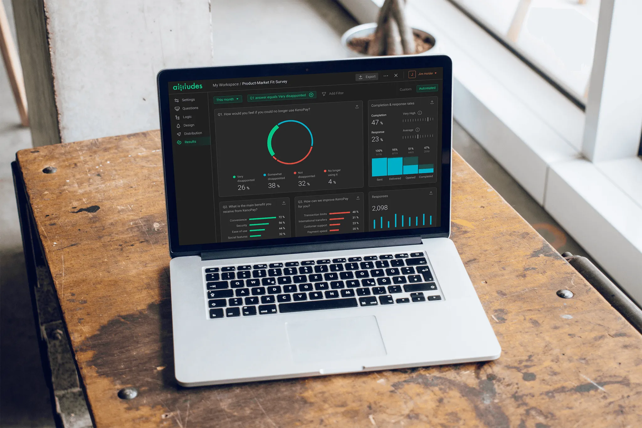 Web app for Attitudes