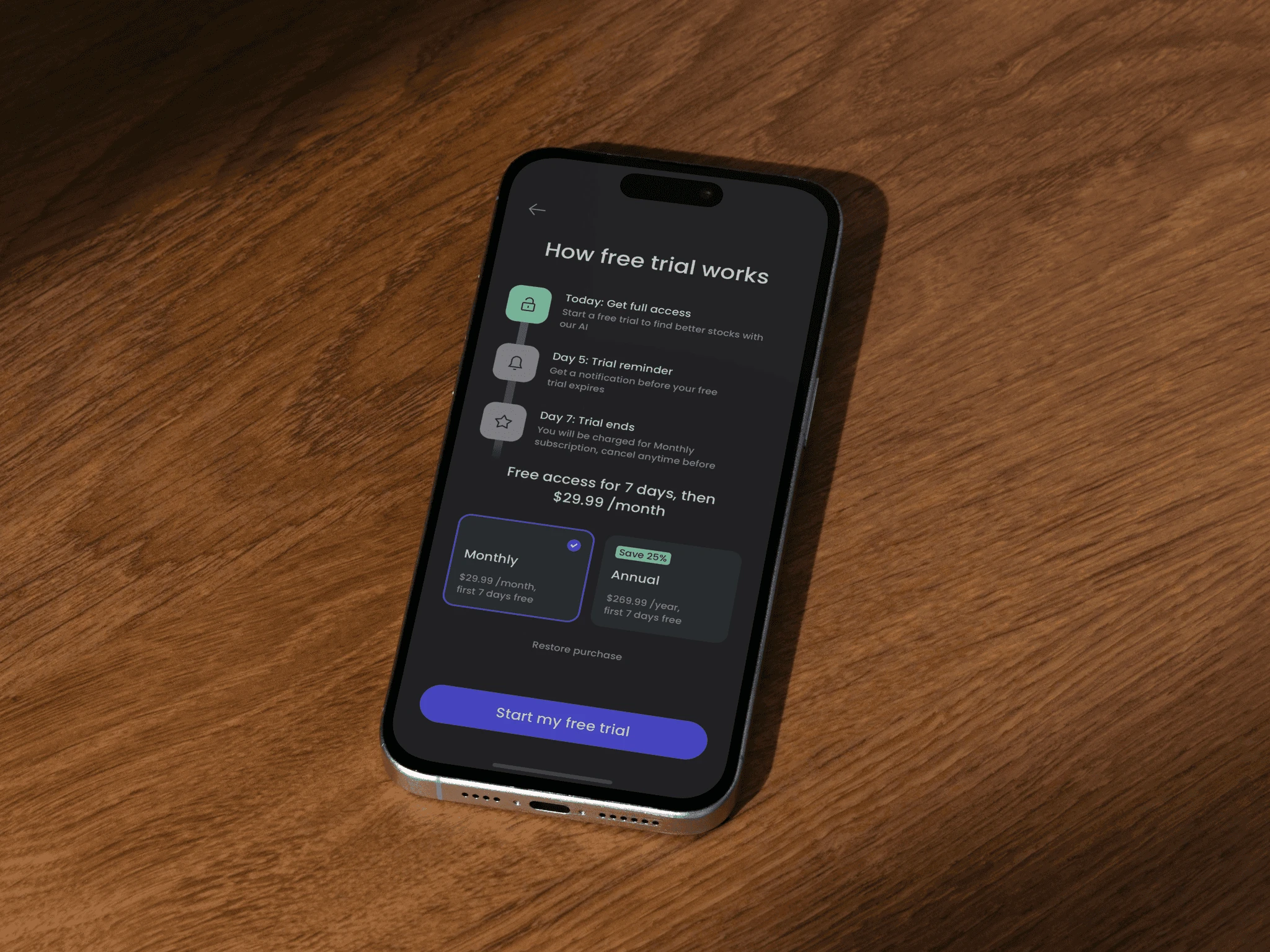 Purchase flow optimization for Rupt