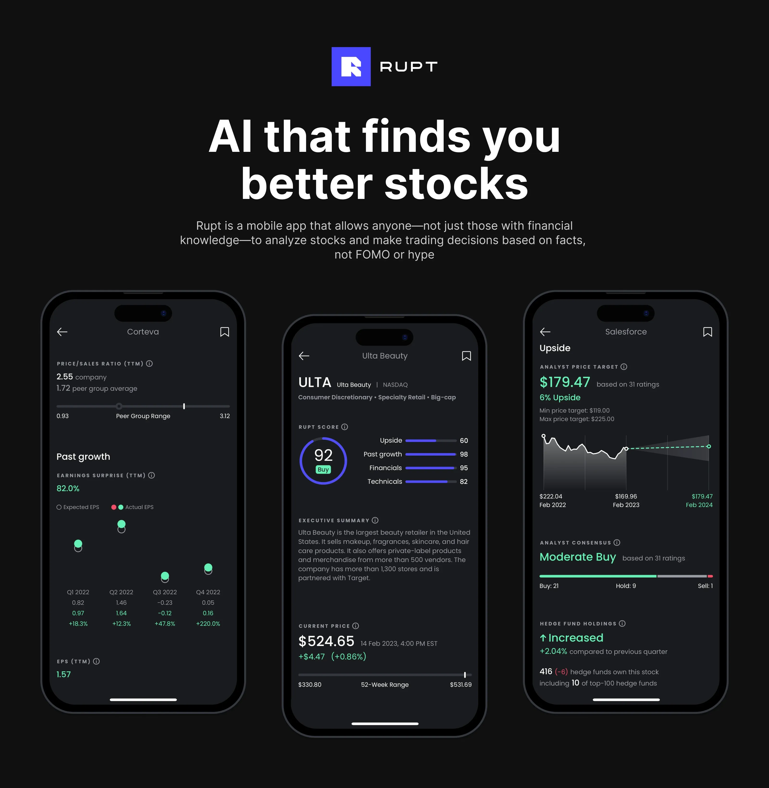 Rupt — AI that finds you better stocks