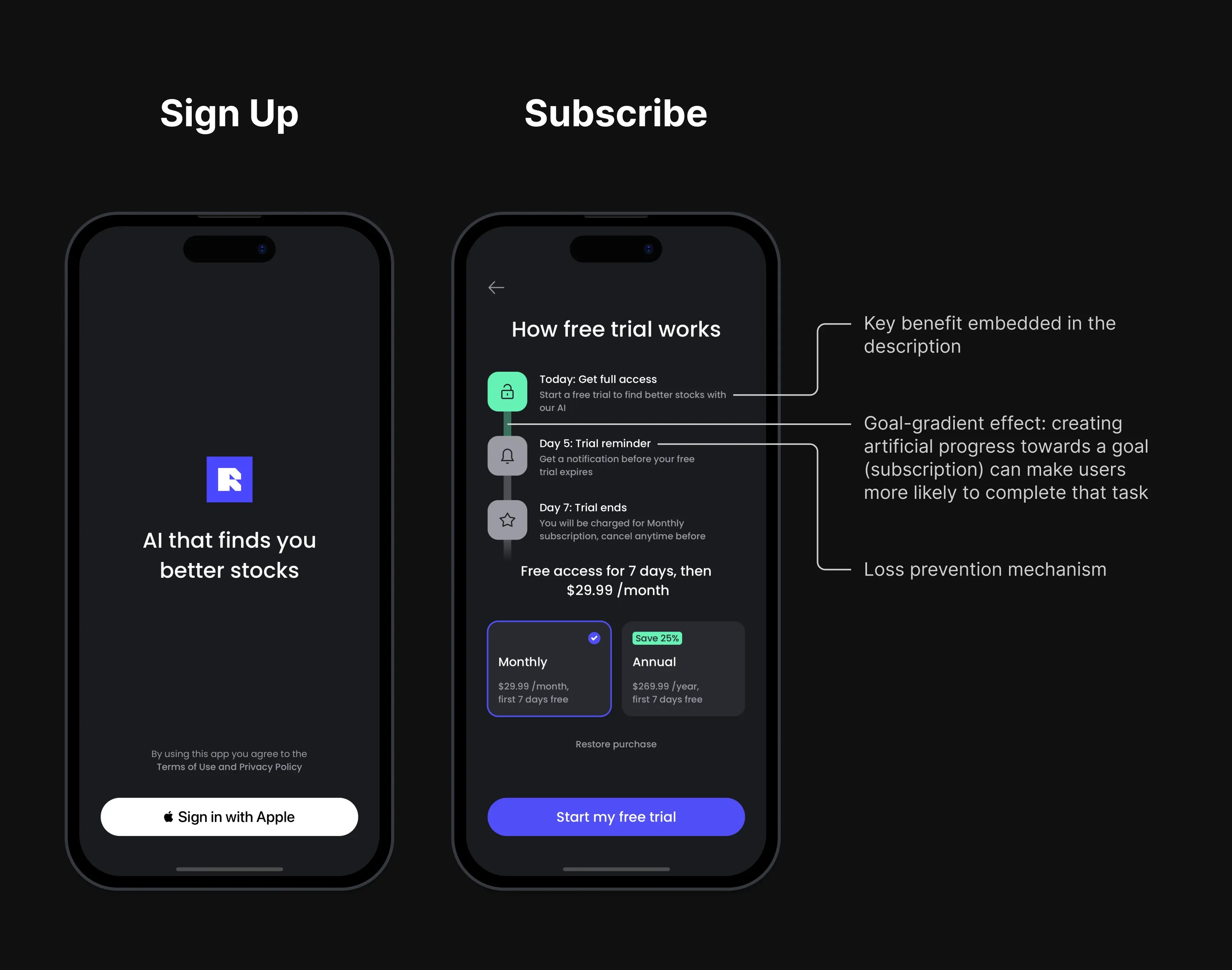Rupt onboarding and sign-up screens